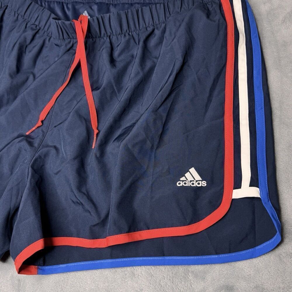 RARE Adidas Sz XL Marathon 20 Nation Running Shorts Red White Blue Aero Ready - Picture 6 of 16
